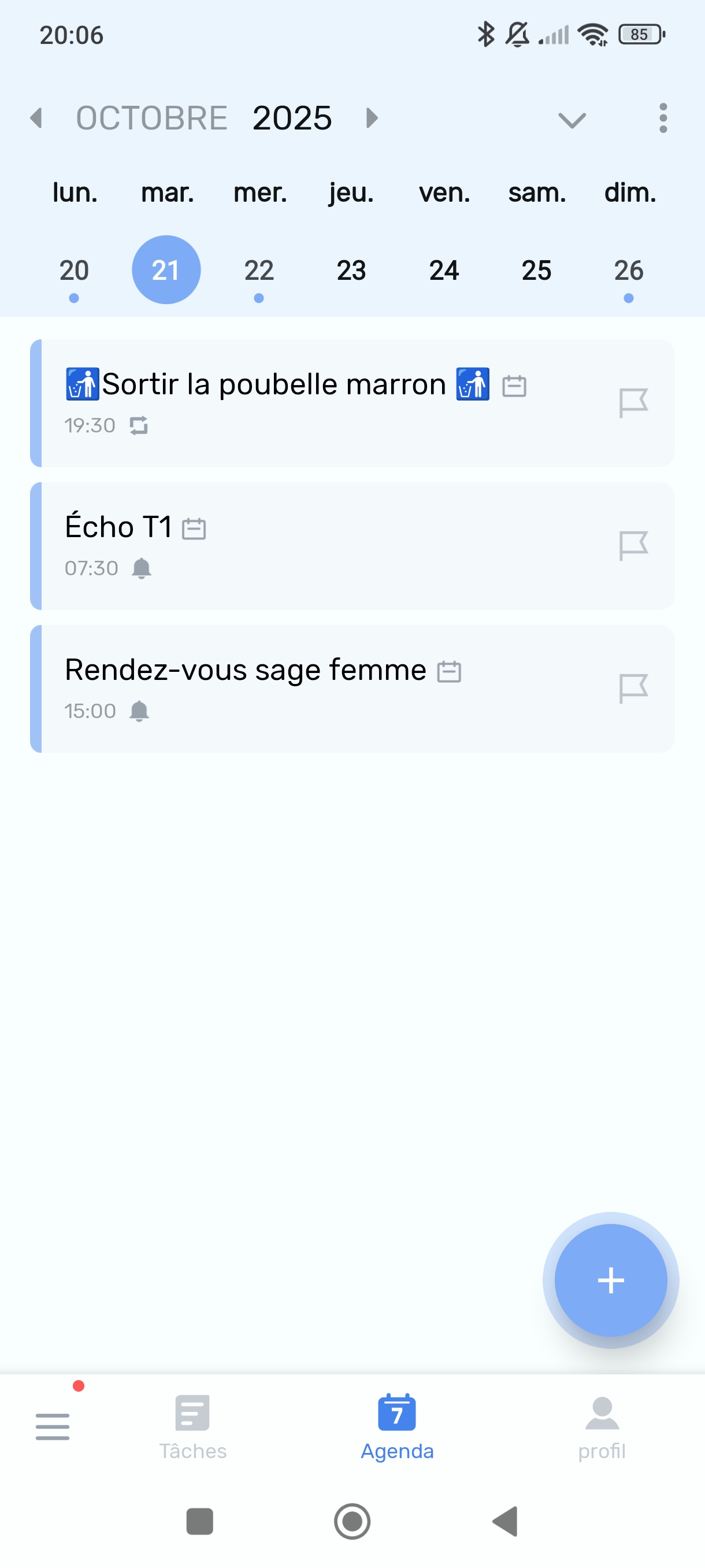 Application mobile de gestion de tâches, liste de course et calendrier - Image 2
